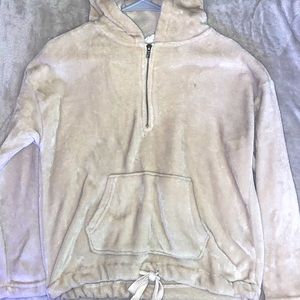 women’s super soft half zip hoodie